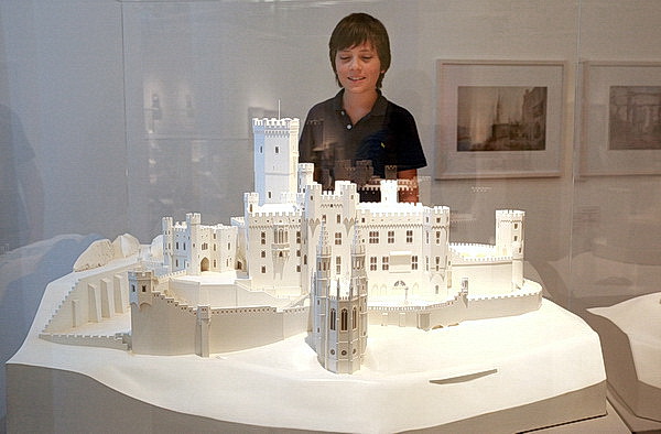 Modell von Schloss Stolzenfels, GDKE Rheinland-Pfalz - Direktion Burgen, Schloesser, Altertuemer. Foto: Thomas Viering
