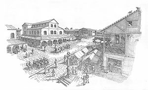 Das spätantike Speyer, Treiben auf dem Markt