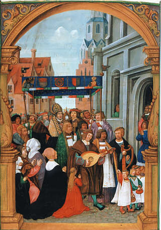 Nicolaus Glockendon, Prozession zu Fronleichnam