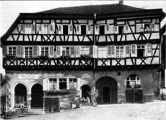 Gernsbach, Fachwerkhaus aus dem Jahr 1698