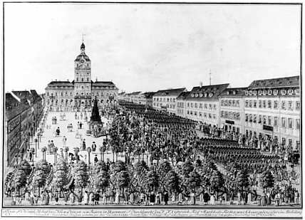 Mannheim, Stadtmodell, um 1750