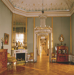 Blick in die Enfilade in Schloss Ludwigsburg