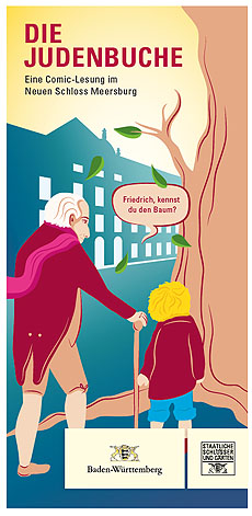 Flyer zur Autorenlesung "Die Judenbuche"