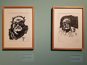 Friedrich Dürrenmatt: Selbstporträts 1984. Foto: Sammlung Centre Dürrenmatt Neuchâtel