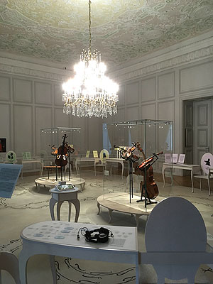 Blick in den Trabantanesaan, den Standort der neuen Präsentation zur Mannheimer Hofmusik.