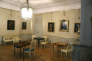 Schloss Schwetzingen, Ehemaliges Vorzimmer der Kurfürsten Elisabeth Augusta, Raum der Gesellschaftsspiele.