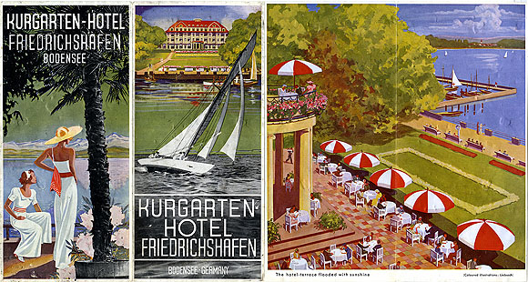 Prospekt des Kurgarten-Hotels Friedrichshafen, 1930er-Jahre. Archiv der Luftschiffbau Zeppelin GmbH