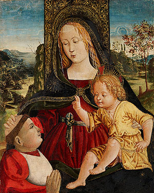 Umkreis des Pinturicchio, Madonna, um 1500, Leihgabe Lindenau-Museum Altenburg, Foto: Bertram Kober/punctum 