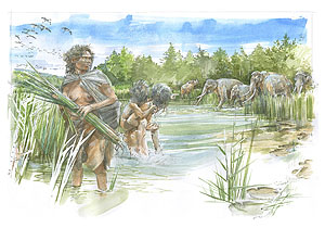 So könnte es vor etwa 300.000 Jahren in Schöningen ausgesehen haben. Bild: Benoît Clarys