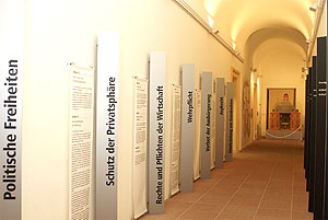 Ausstellungsbereich in der Erinnerungsstätte der Freiheitsbewegungen. Foto: kulturer.be