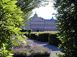 Schloss Rastatt, Gartenseite mit Garten. Foto: kulturer.be