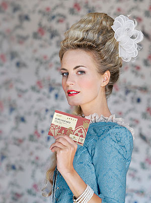 Kostümierte Dame mit Schlosscard. Foto: SSG