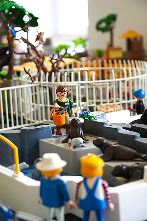 Playmobil-Ausstellung, Szene "Im Zoo". Foto: Werbeagentur Buschtrommel / ssg