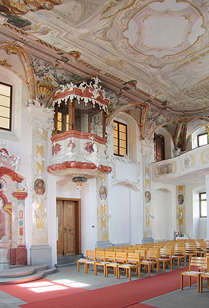 Meersburg, Schlosskapelle mit Fürstenloge